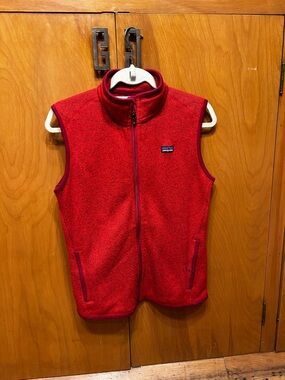 Patagonia Red Fleece Vest - Zip Front